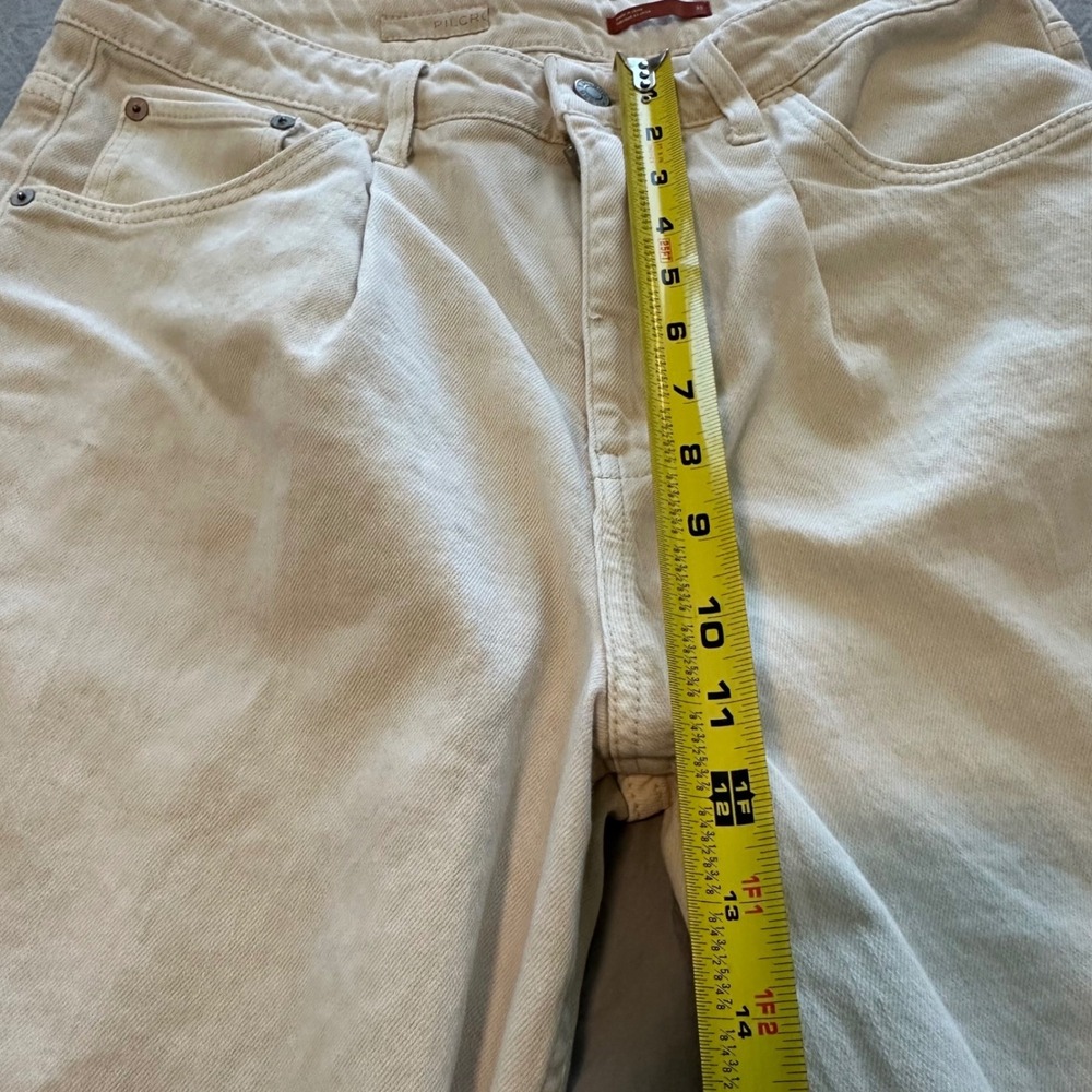 Anthropologie Pilcro Breaker Jean off-white Barrel Leg Relaxed Pant 30 high rise - Picture 6 of 10